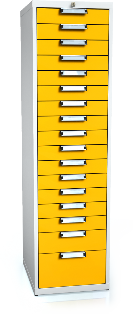 Universal cabinet for workbenches 1773 x 480 x 600 - 17x drawer
